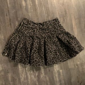 Leopard Pleated skort ( skirt with shorts)